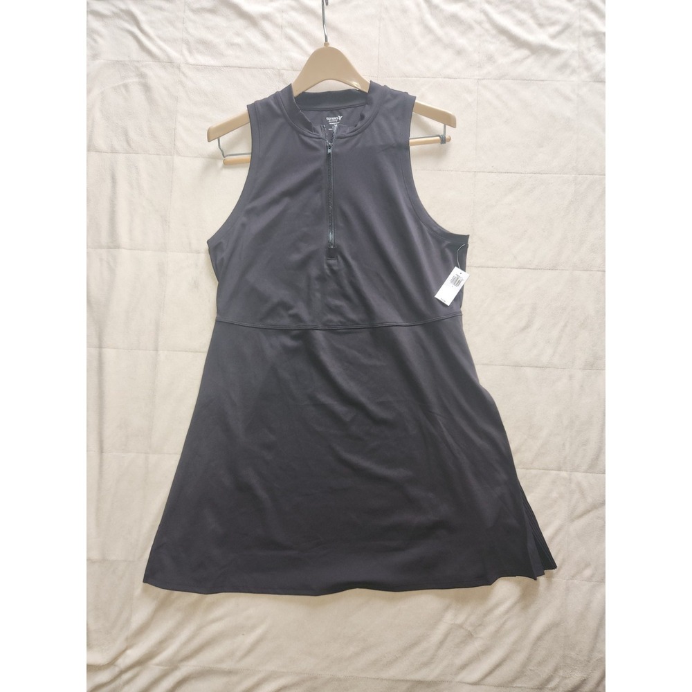 NWT Old Navy Active Powersoft Go Dry Womens Size Large Black Dress Golf Tennis